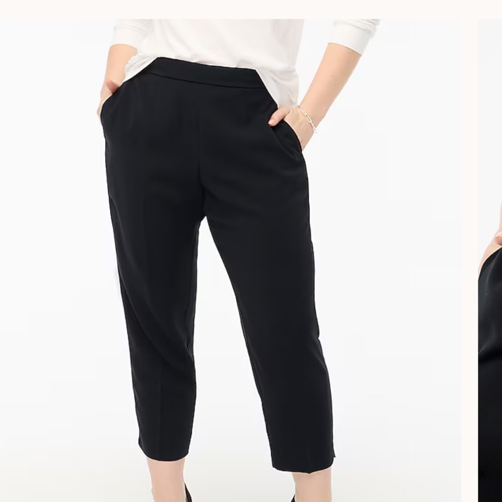 J. Crew Jamie Black Ankle Cropped Pants